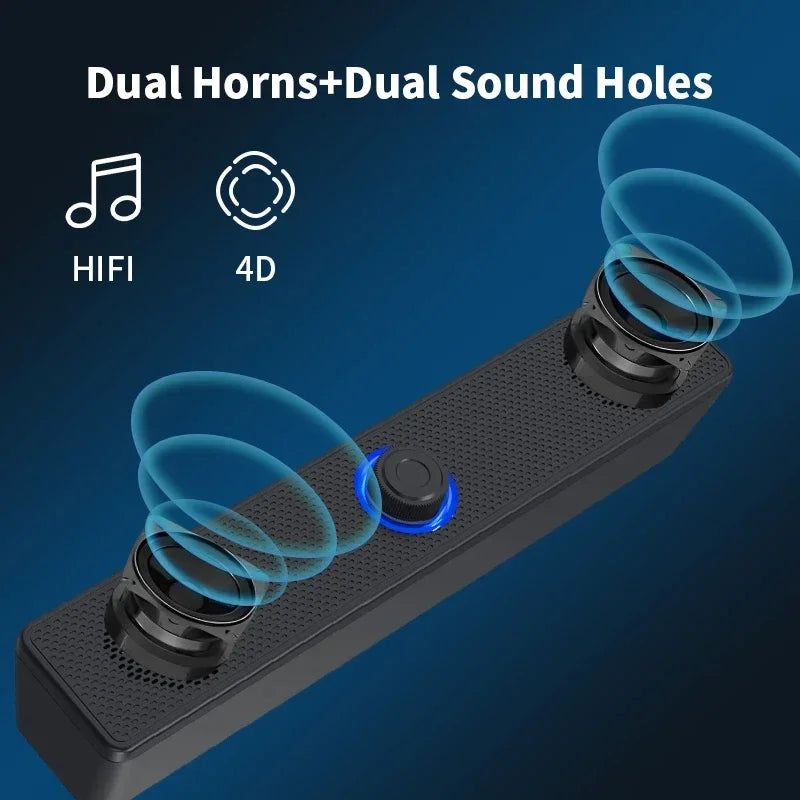 PC Sound bar Wired and Wireless Bluetooth Speaker
