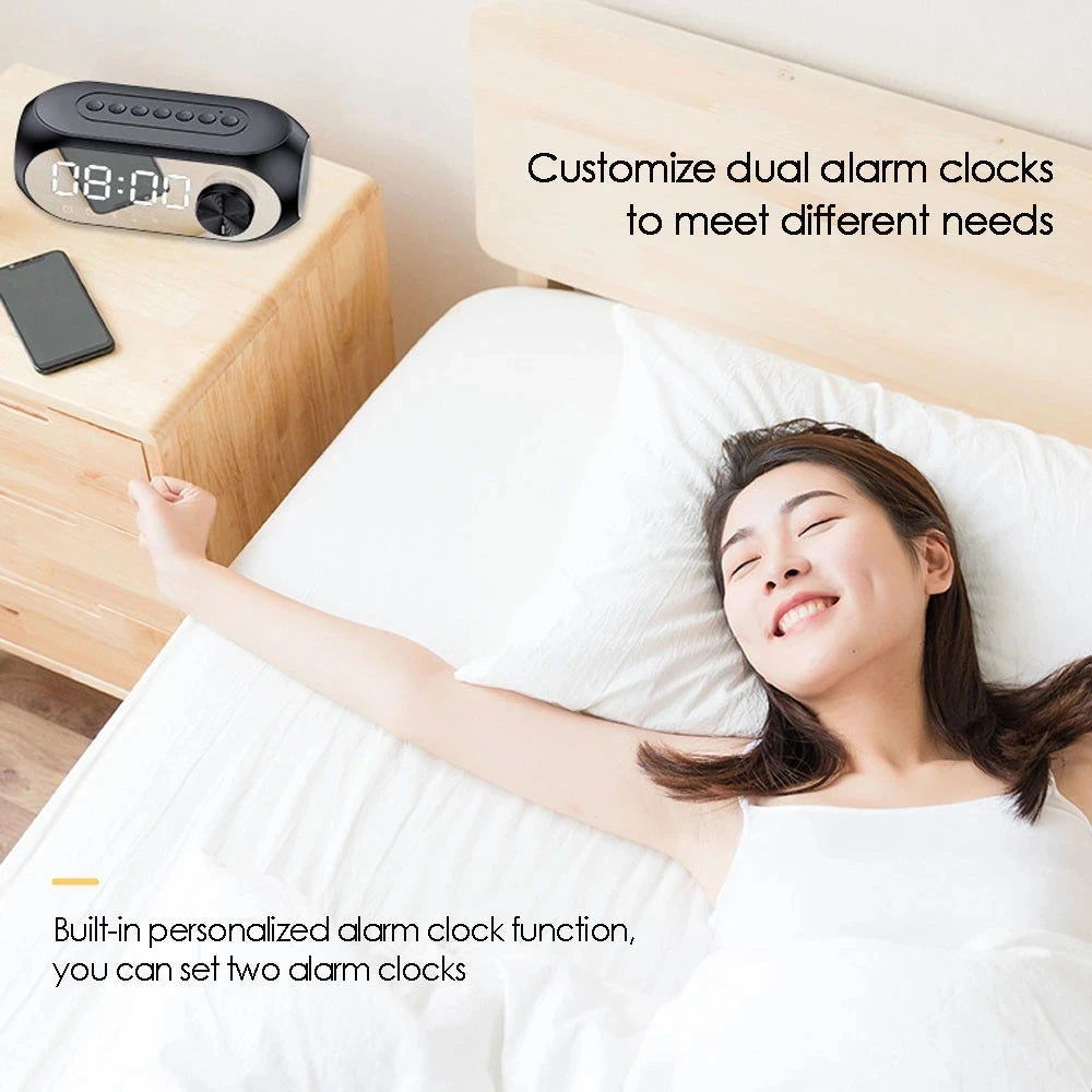 Bluetooth alarm clock speaker