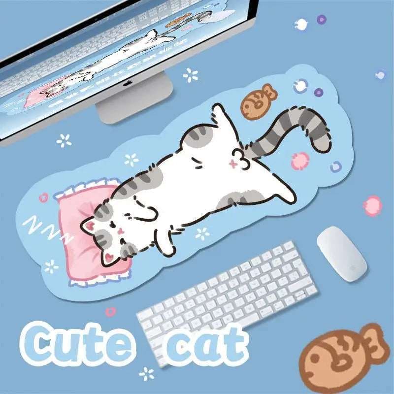 Cute, cat shaped mouse pad