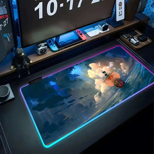 Anime, one piece gaming mouse pad